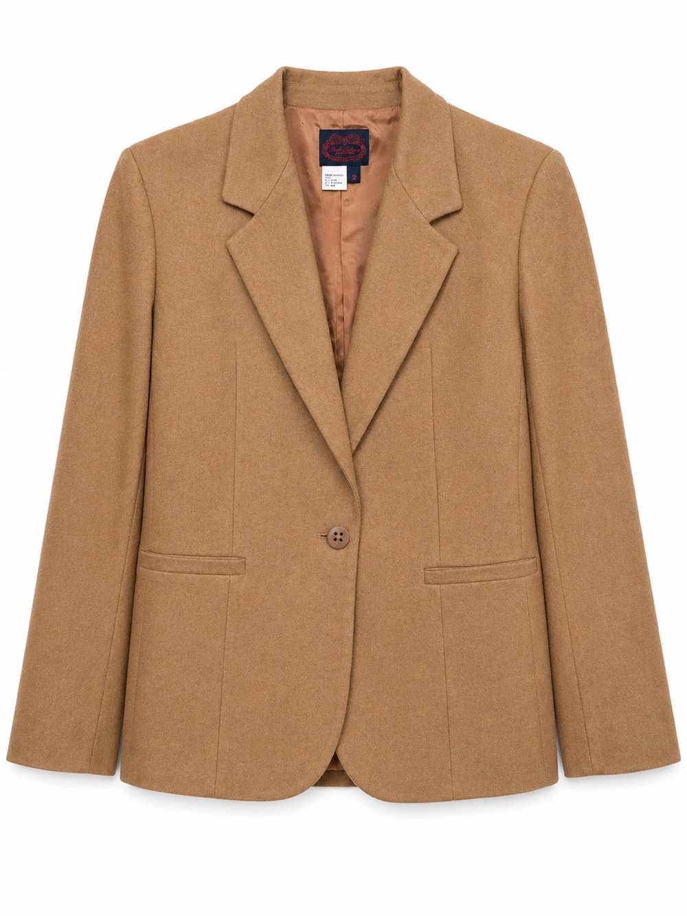 Vintage The Villager Camel Wool Blazer Women’s Size 12 Made in Hungary 65% Wool